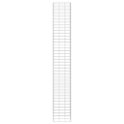 vidaXL Gabionen-Hochbeete 3 Stk. 30x30x200 cm Eisen