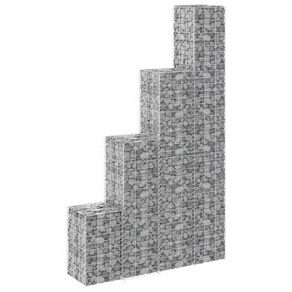 vidaXL Gabionen-Hochbeete 4 Stk. 30x30x50/100/150/200 cm Eisen