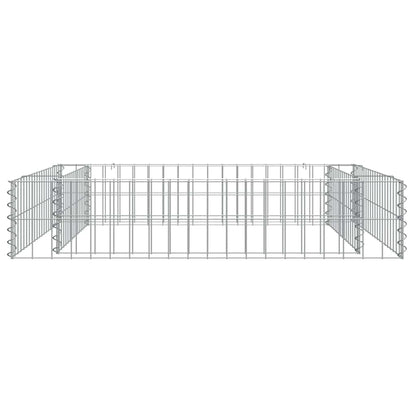 vidaXL Gabionen-Hochbeet Verzinkter Stahl 100x100x20 cm