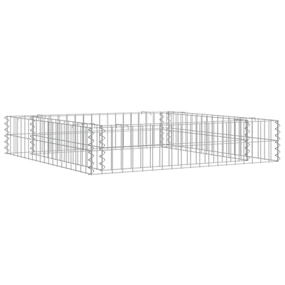 vidaXL Gabionen-Hochbeet Verzinkter Stahl 100x100x20 cm