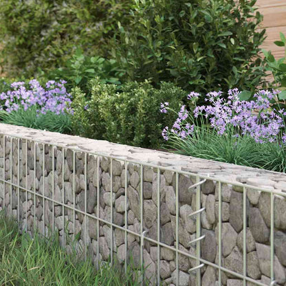 vidaXL Gabionen-Hochbeet Verzinkter Stahl 400x100x20 cm