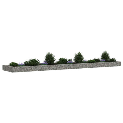 vidaXL Gabionen-Hochbeet Verzinkter Stahl 500x100x20 cm
