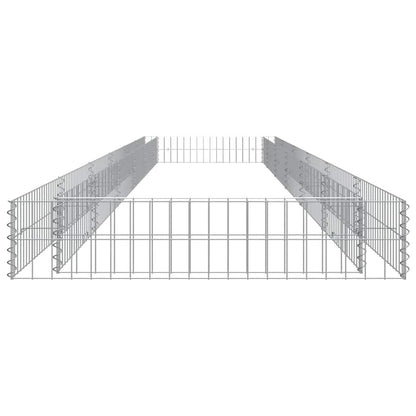 vidaXL Gabionen-Hochbeet Verzinkter Stahl 600x100x20 cm