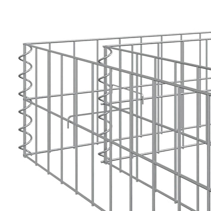 vidaXL Gabionen-Hochbeet Verzinkter Stahl 600x100x20 cm