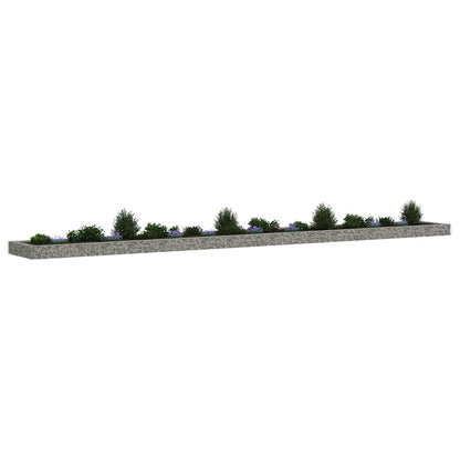 vidaXL Gabionen-Hochbeet Verzinkter Stahl 800x100x20 cm