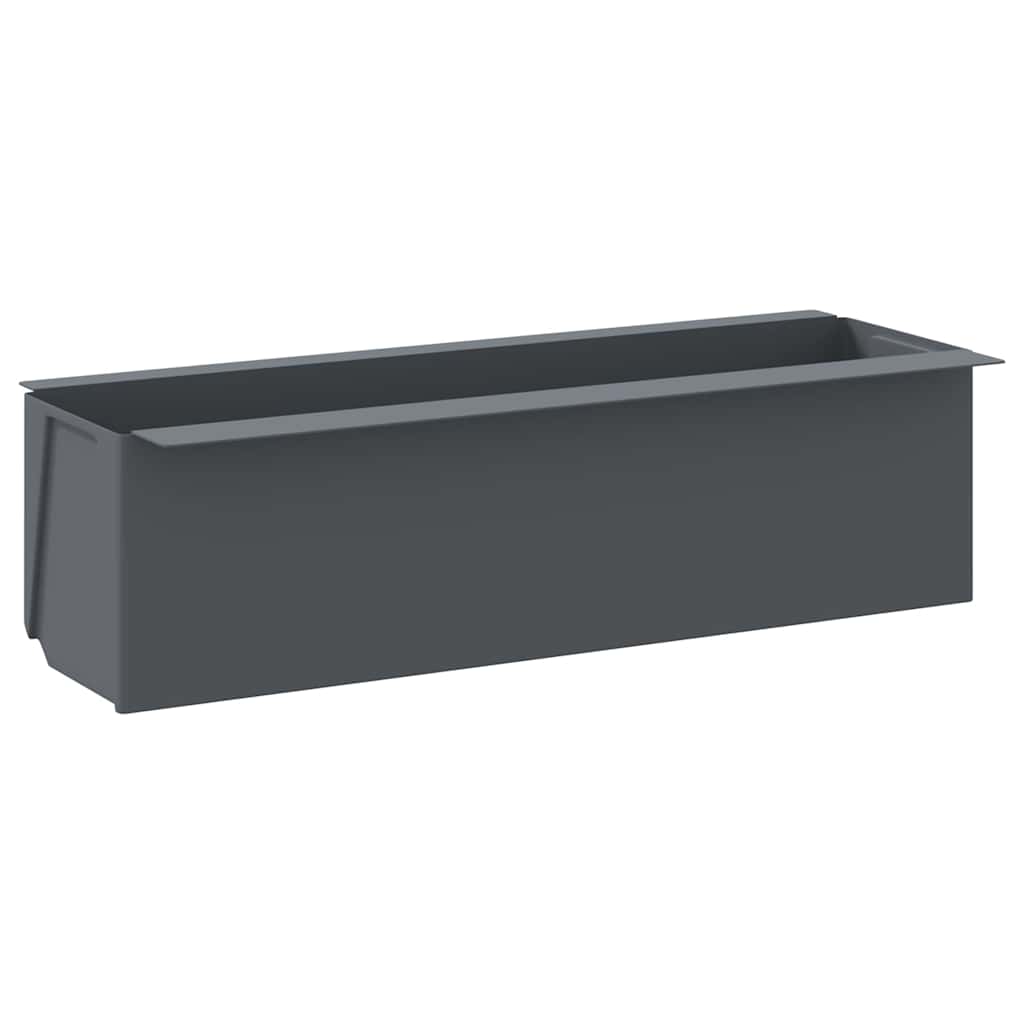 vidaXL Jardinières pour palettes européennes 12 pcs Gris 36x13,5x9,5 cm PP