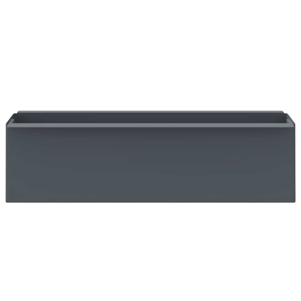 vidaXL Jardinières pour palettes européennes 12 pcs Gris 36x13,5x9,5 cm PP