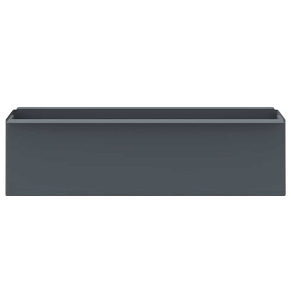 vidaXL Jardinières pour palettes européennes 12 pcs Gris 36x13,5x9,5 cm PP