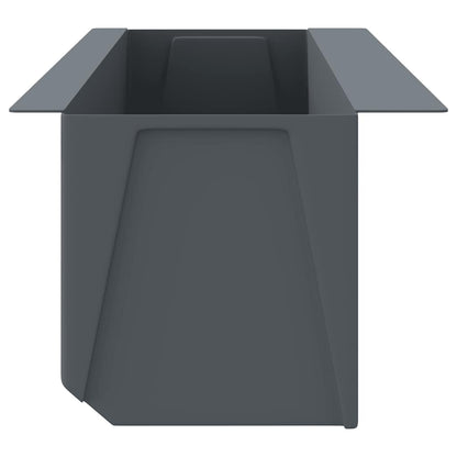 vidaXL Jardinières pour palettes européennes 12 pcs Gris 36x13,5x9,5 cm PP