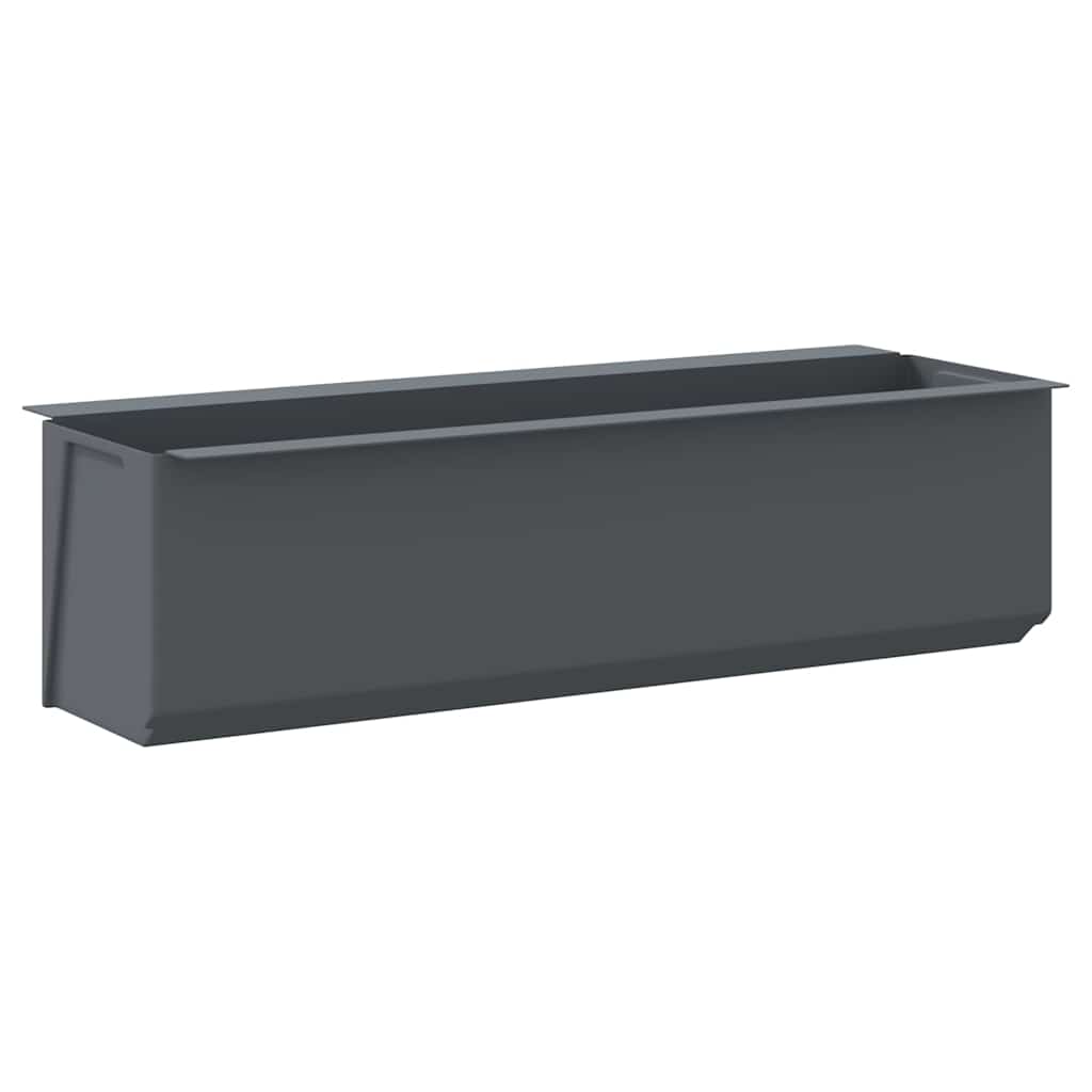 vidaXL Jardinières pour palettes européennes 12 pcs Gris 36x13,5x9,5 cm PP