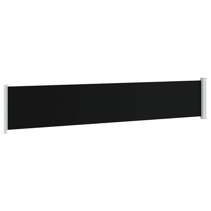 vidaXL Seitenmarkise Ausziehbar 117x600 cm Schwarz