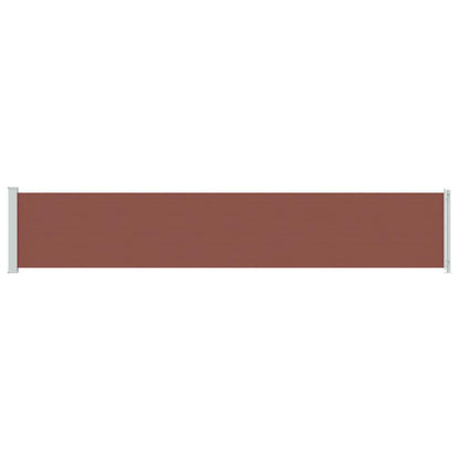 vidaXL Seitenmarkise Ausziehbar 117x600 cm Braun