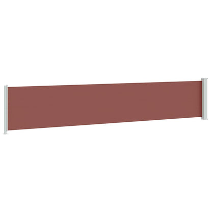 vidaXL Seitenmarkise Ausziehbar 117x600 cm Braun