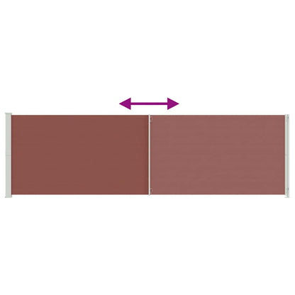 vidaXL Seitenmarkise Ausziehbar 180x600 cm Braun