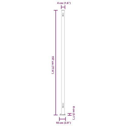 vidaXL Store latéral rétractable 200x600 cm Bleu