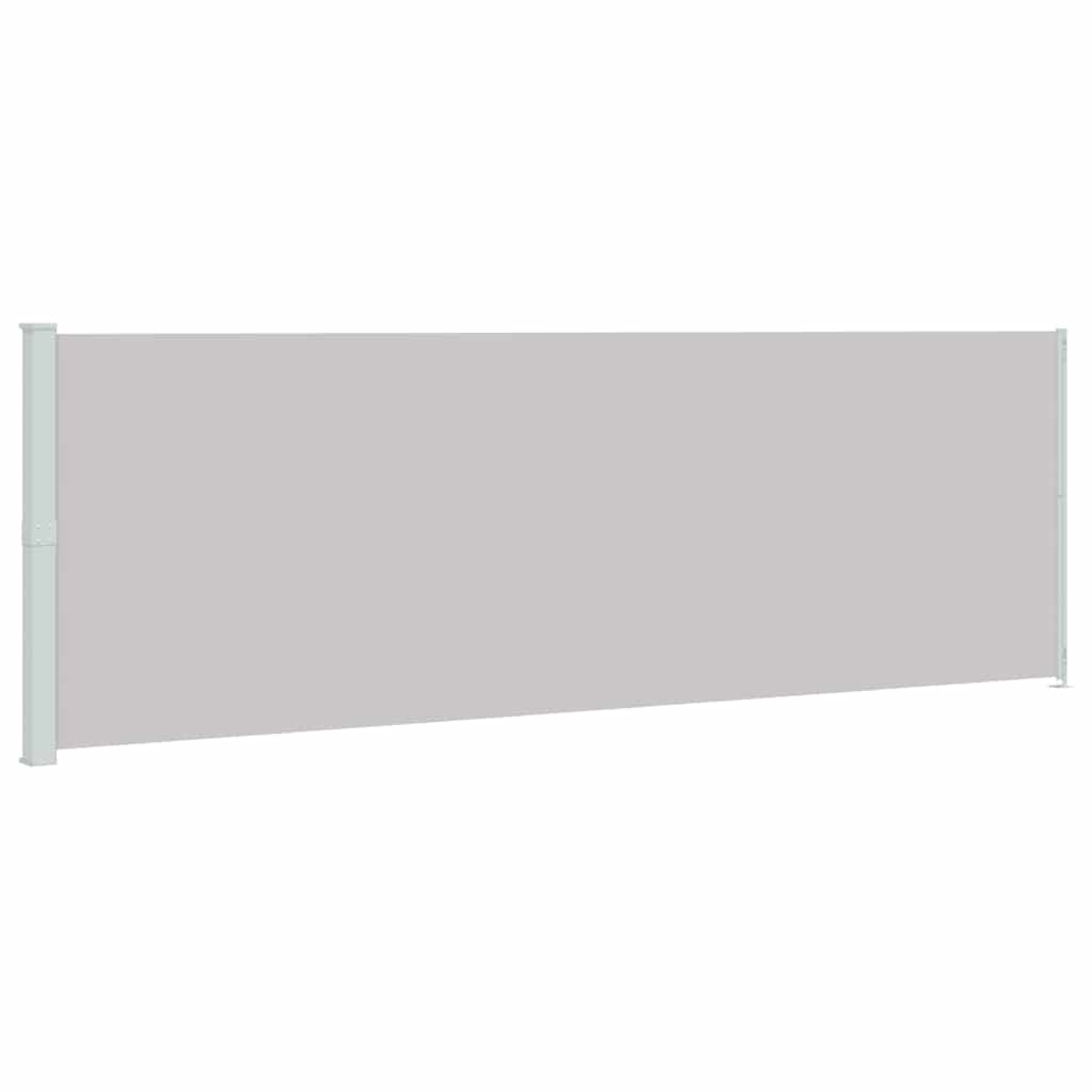 vidaXL Seitenmarkise Ausziehbar 200x600 cm Grau