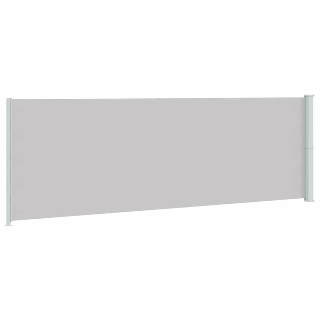 vidaXL Seitenmarkise Ausziehbar 200x600 cm Grau