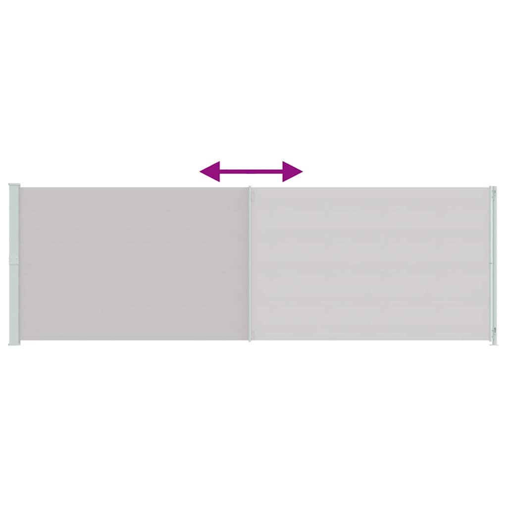 vidaXL Seitenmarkise Ausziehbar 200x600 cm Grau