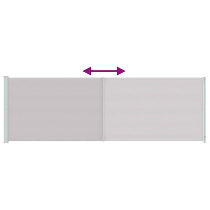 vidaXL Seitenmarkise Ausziehbar 200x600 cm Grau