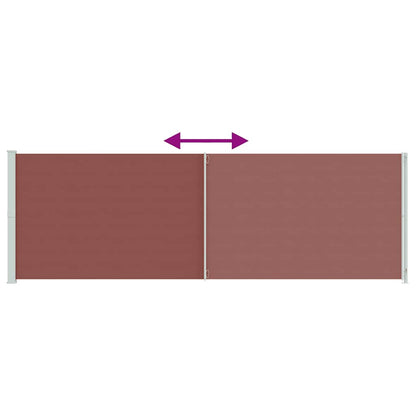 vidaXL Seitenmarkise Ausziehbar 200x600 cm Braun