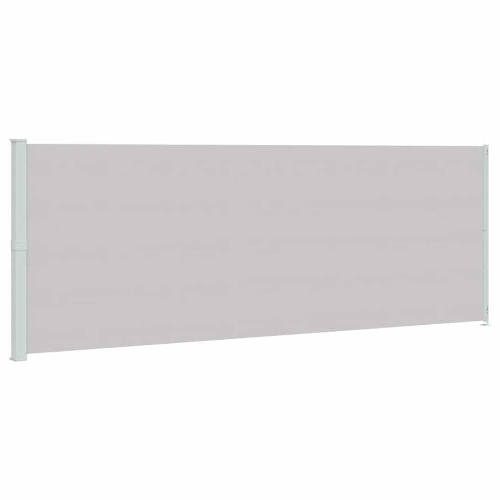 vidaXL Seitenmarkise Ausziehbar 220x600 cm Grau