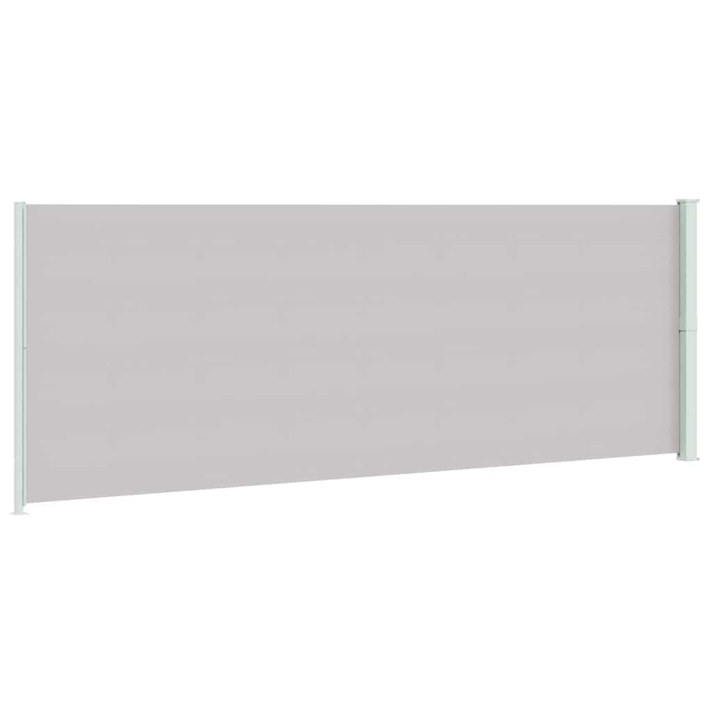vidaXL Seitenmarkise Ausziehbar 220x600 cm Grau