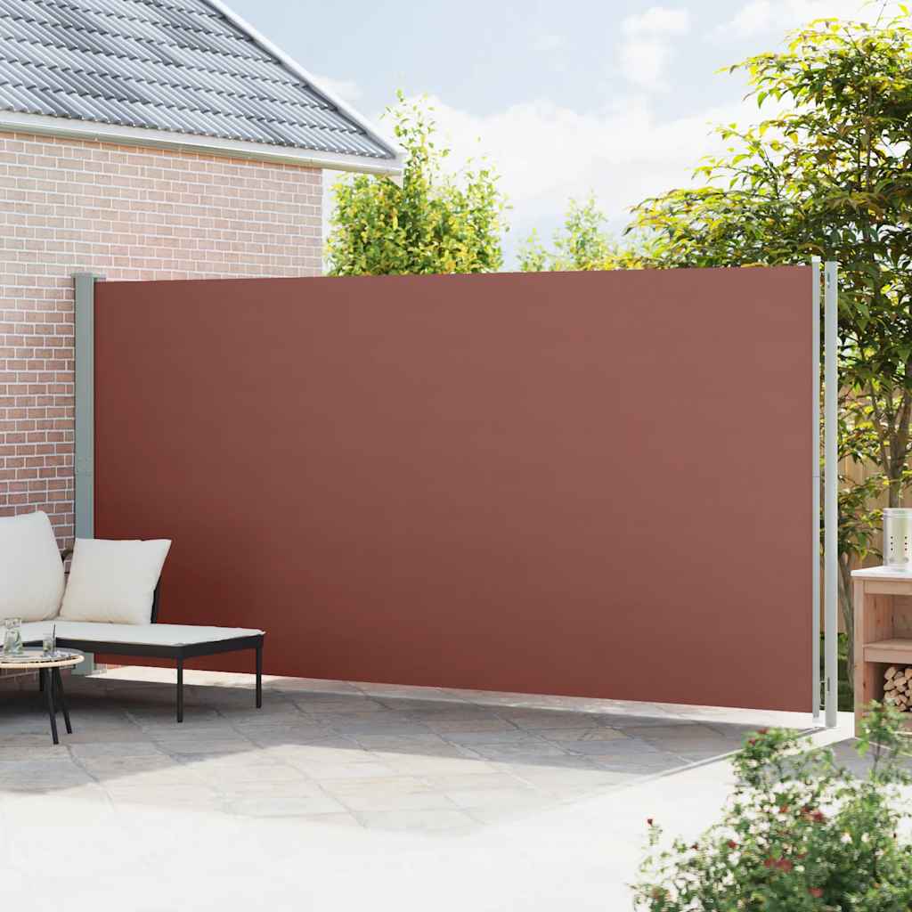 vidaXL Seitenmarkise Ausziehbar 220x600 cm Braun