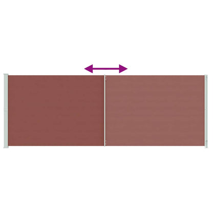 vidaXL Seitenmarkise Ausziehbar 220x600 cm Braun