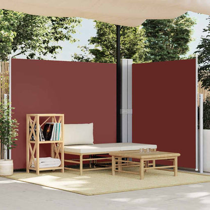 vidaXL Seitenmarkise Ausziehbar Braun 180x600 cm