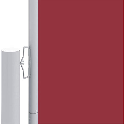 vidaXL Seitenmarkise Ausziehbar Rot 180x600 cm
