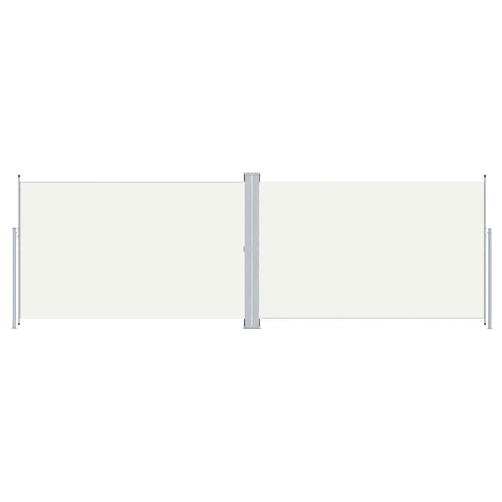 vidaXL Seitenmarkise Ausziehbar Creme 200x600 cm