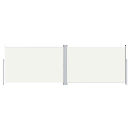 vidaXL Seitenmarkise Ausziehbar Creme 200x600 cm