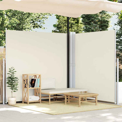 vidaXL Seitenmarkise Ausziehbar Creme 200x600 cm