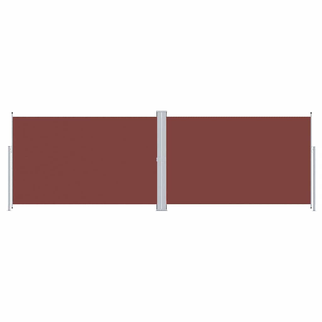 vidaXL Seitenmarkise Ausziehbar Braun 200x600 cm