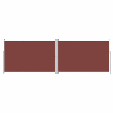 vidaXL Seitenmarkise Ausziehbar Braun 200x600 cm
