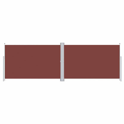 vidaXL Seitenmarkise Ausziehbar Braun 200x600 cm