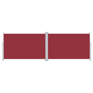vidaXL Seitenmarkise Ausziehbar Rot 200x600 cm