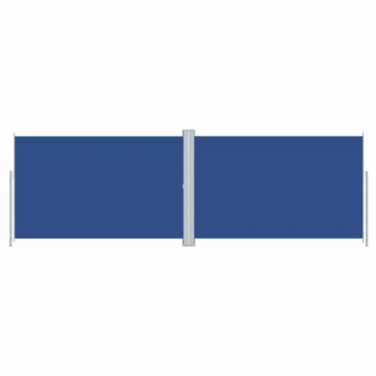 vidaXL Seitenmarkise Ausziehbar Blau 220x600 cm