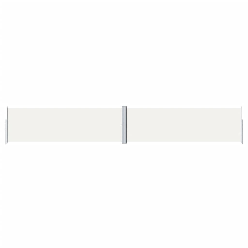vidaXL Auvent latéral extensible Crème 160x1000 cm