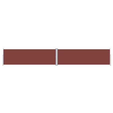 Store latéral extensible vidaXL Marron 160x1000 cm