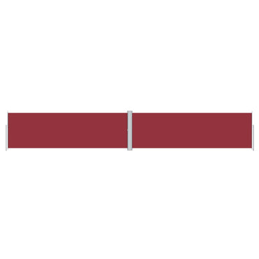 vidaXL Store latéral rétractable rouge 160x1000 cm