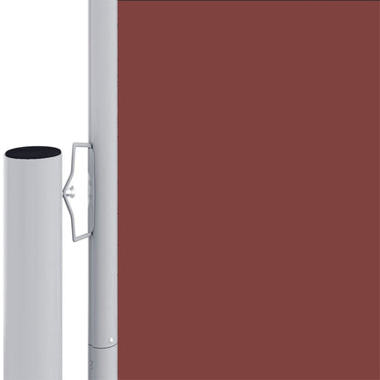 vidaXL Seitenmarkise Ausziehbar Braun 180x1000 cm