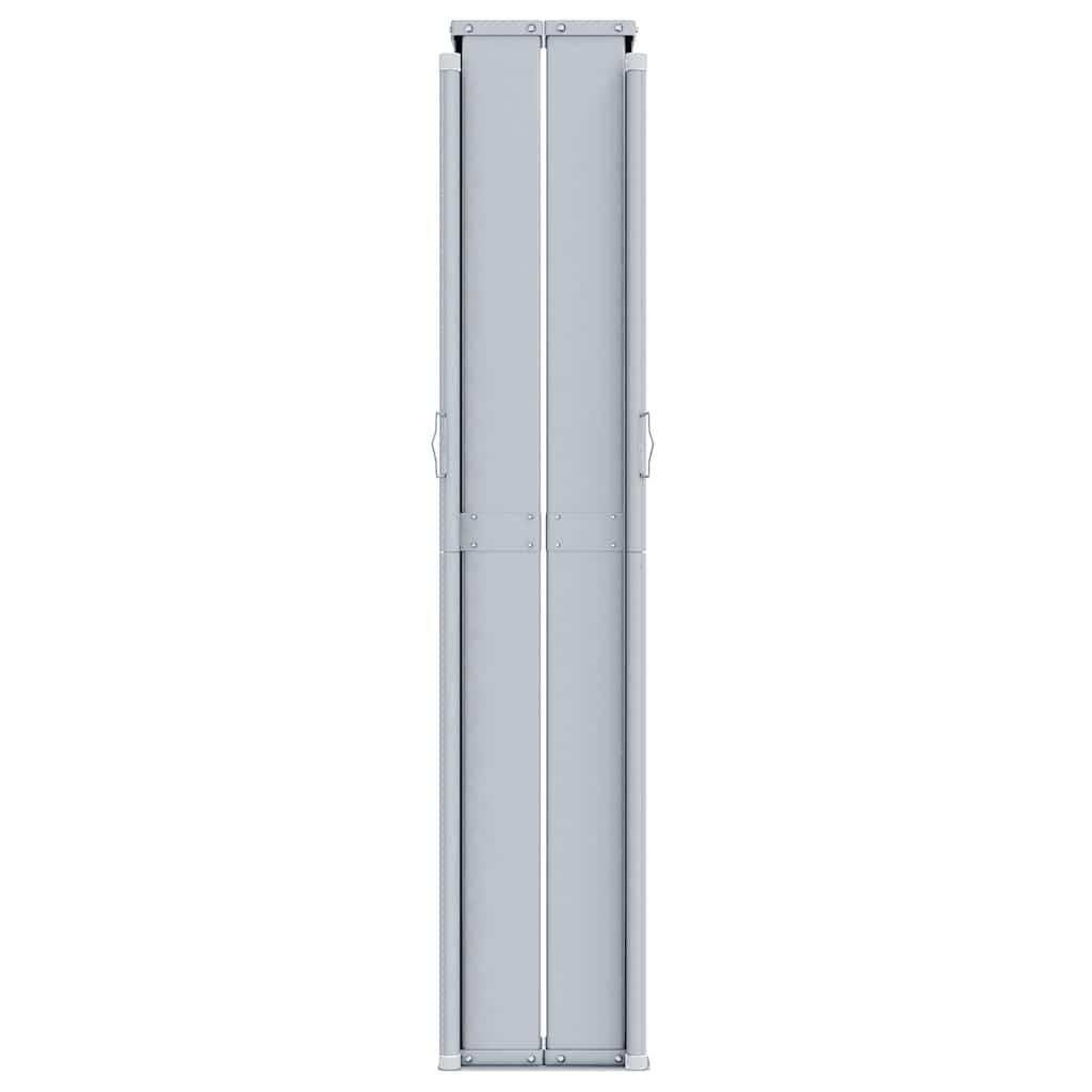 vidaXL Seitenmarkise Ausziehbar Schwarz 200x1000 cm