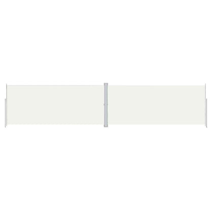 vidaXL Seitenmarkise Ausziehbar Creme 220x1000 cm