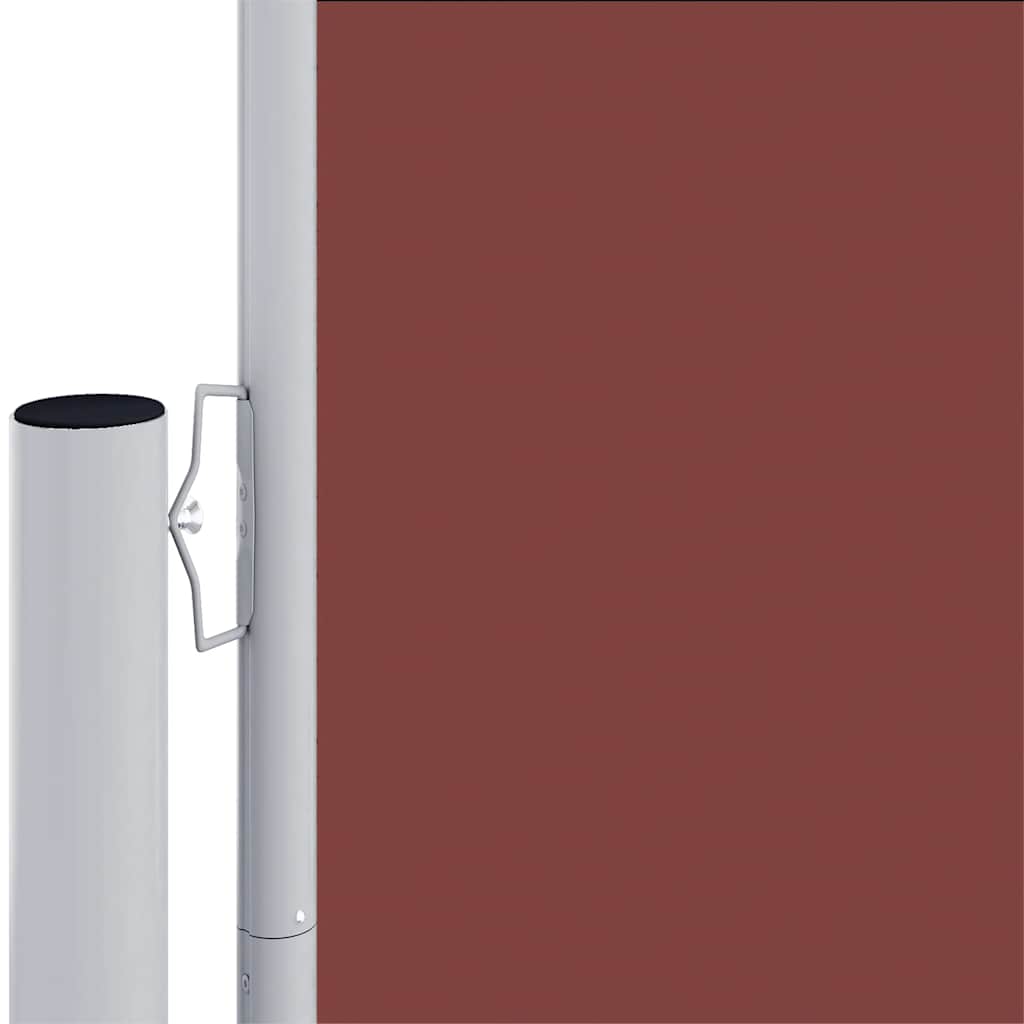 vidaXL Seitenmarkise Ausziehbar Braun 220x1000 cm