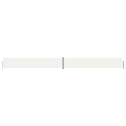 vidaXL Seitenmarkise Ausziehbar Creme 117x1200 cm