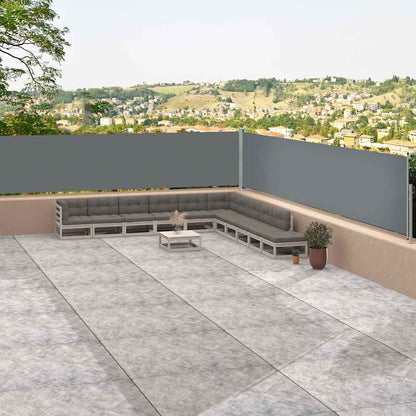 vidaXL Store latéral rétractable anthracite 117x1200 cm