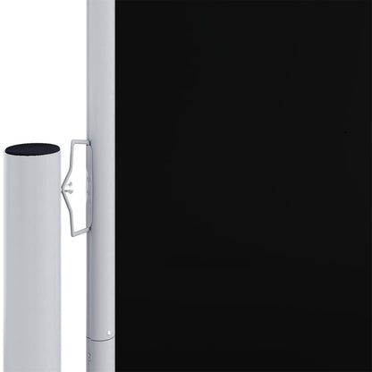 vidaXL Seitenmarkise Ausziehbar Schwarz 160x1200 cm