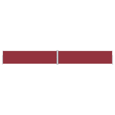 vidaXL Auvent latéral rétractable Rouge 160x1200 cm