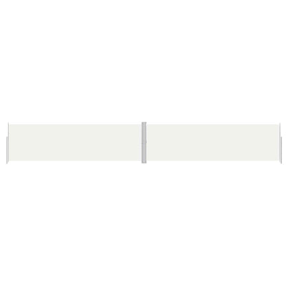vidaXL Seitenmarkise Ausziehbar Creme 180x1200 cm